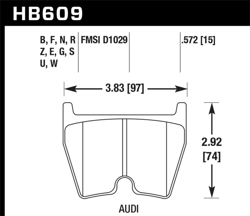Audi RS4 Brake Pad Sets - Front - Hawk Performance - DTC-60 - `07-`08 Audi RS4 Brake Pad Sets - Front - Hawk Performance - DTC-60 - `07-`08